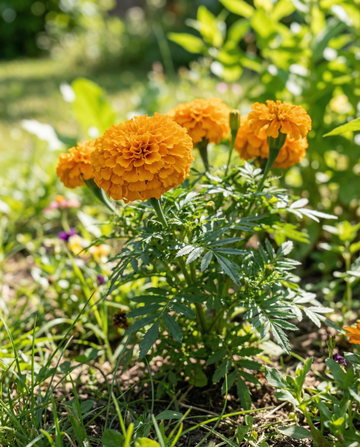 Afrikaanse goudsbloem dwerg Golden Age (Tagetes erecta) – eenjarige bloemenzaden van SeedsChoice