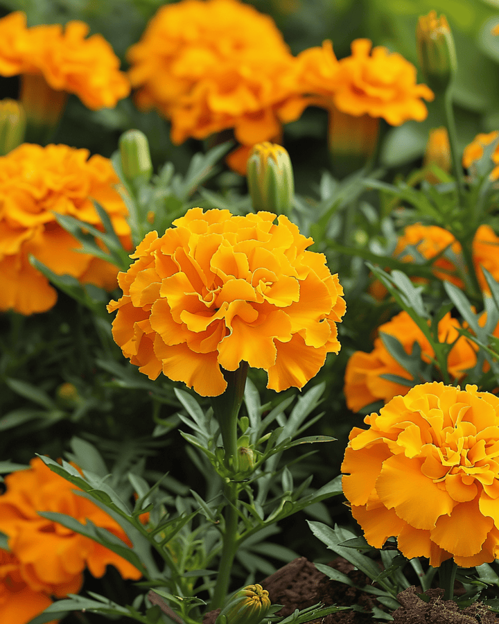 Frans Afrikaantje Petite Orange zaden (Tagetes patula) – eenjarige bloem