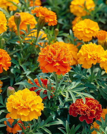 Afrikaantje Bonita zaden (Tagetes patula) – eenjarige bloem