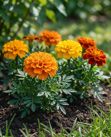 Afrikaantje Bonita (Tagetes patula) – eenjarige bloemenzaden van SeedsChoice
