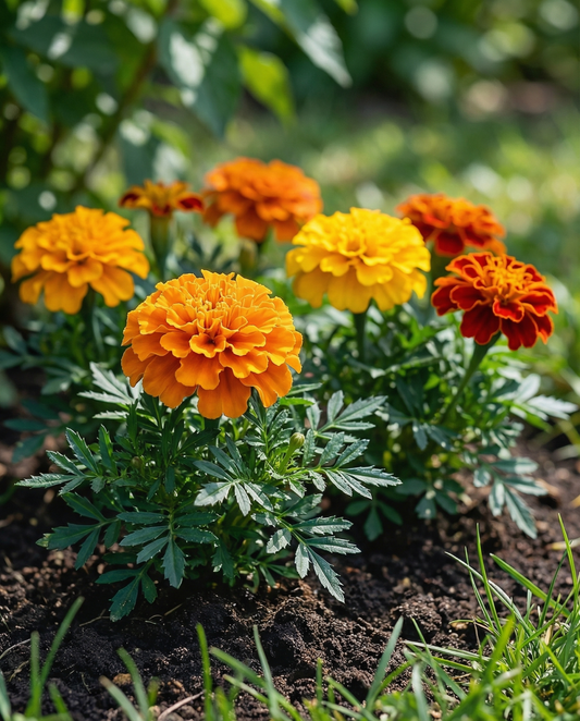 Afrikaantje Bonita (Tagetes patula) – eenjarige bloemenzaden van SeedsChoice