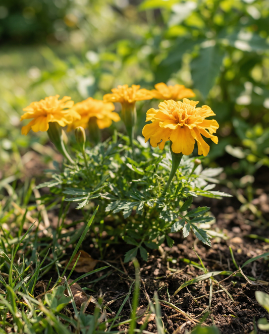 Frans Afrikaantje Naughty Marietta (Tagetes patula) – eenjarige bloemenzaden van SeedsChoice