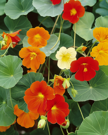 Nasturtium Single Flowered Mixed zaden (Tropaeolum majus) – eenjarige bloem