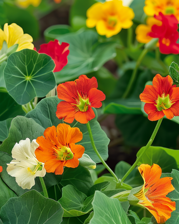 Nasturtium Tom Thumb zaden (Tropaeolum majus) – eenjarige mix