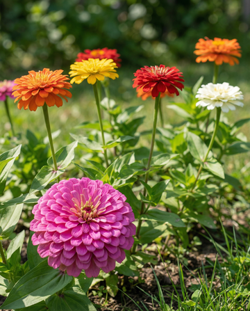 Giants Of California Mixed (Zinnia elegans) – eenjarige mix zaden van SeedsChoice