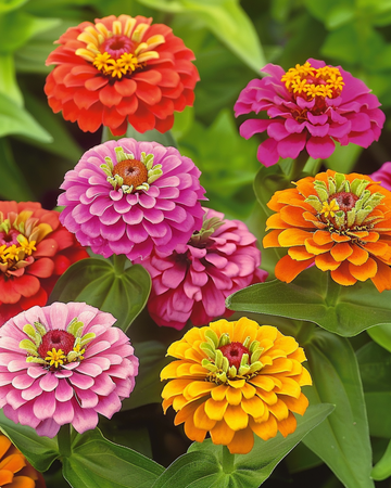 Lilliput Mixed zaden (Zinnia elegans) – eenjarige bloemenmix