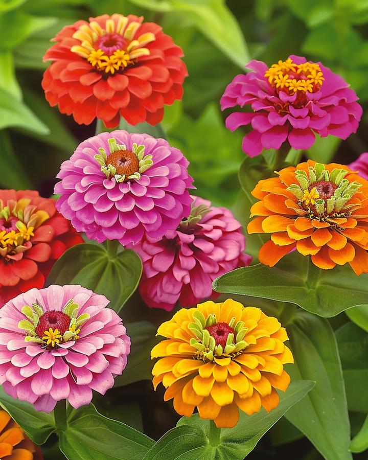 Lilliput Mixed zaden (Zinnia elegans) – eenjarige bloemenmix