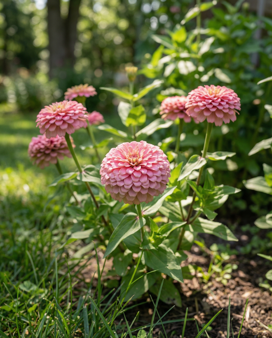 Lilliput Rose Gem (Zinnia elegans) – eenjarige bloemenzaden van SeedsChoice