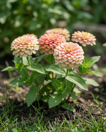 Thumbelina Dwarf Mixed (Zinnia elegans) – eenjarige mixzaden van SeedsChoice