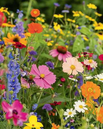 Zomermix voor volle zon 20 tot 80 cm zaden – eenjarige bloem