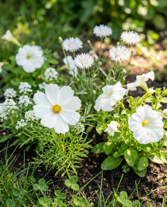 White Summer Mix Blend – eenjarige bloemenzaden van SeedsChoice
