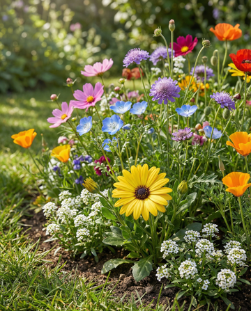 Voor bijen laagblijvend mengsel – eenjarige bloemenzaden van SeedsChoice