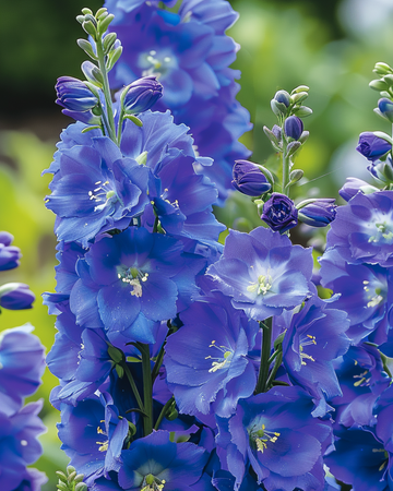 Larkspur Dasante Blue (Delphinium belladonna) – tweejarige zaden van SeedsChoice