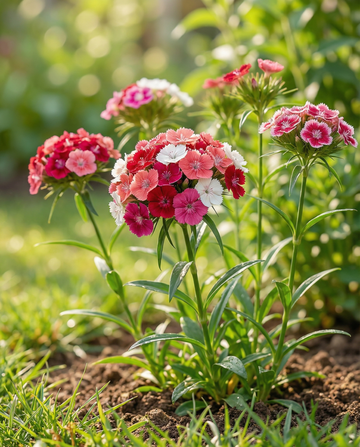 Duizendschoon Mixed Single Flowered (Dianthus barbatus) – tweejarige bloemenzaden van SeedsChoice