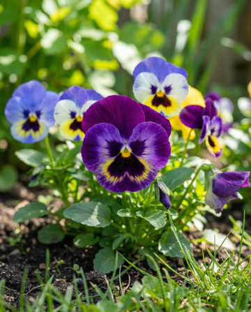 Viooltje Aalsmeer Giants Mixed (Viola wittrockiana) – tweejarige bloemenzaden van SeedsChoice
