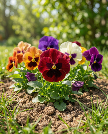 Viooltje Swiss Giants Mixed (Viola wittrockiana) – tweejarige bloemenzaden van SeedsChoice