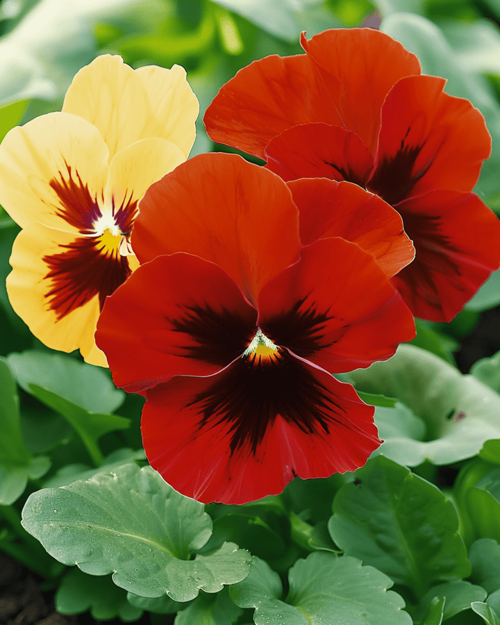 Viooltje Red Wing zaden (Viola wittrockiana) – tweejarige bloem