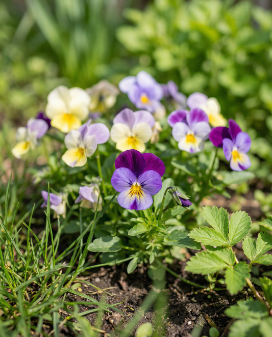 Bambini Mixed (Viola cornuta) – tweejarige bloemenzaden van SeedsChoice