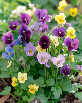 Hoornviooltje Bambini gemengd zaden Viola Cornuta tweejarige bloem