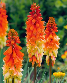 Vuurpijlzaden Kniphofia Uvaria vaste plant tritoma Royal Castle Hybrids