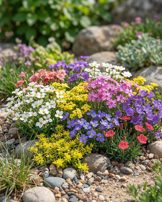 Rock Garden Mix Full Sun 15 25 Cm – meerjarige bloemenzaden van SeedsChoice