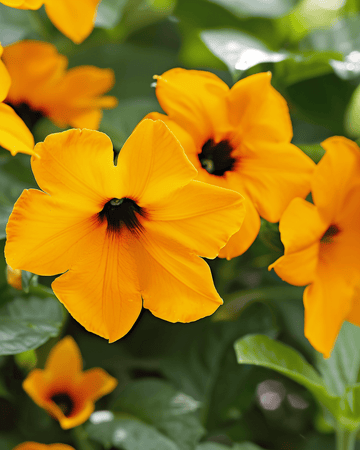 Black Eyed Susan Climber zaden (Thunbergia alata) – eenjarige klimplant