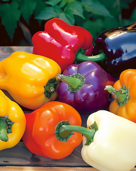 Paprikazaden Capsicum Annuum 5-kleurenmix eenjarige groente