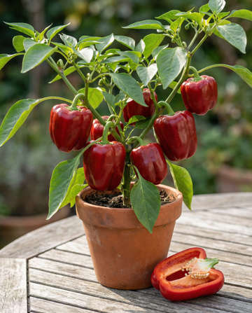 Paprika Redskin F1 (Capsicum annuum) – eenjarige groentezaden van SeedsChoice