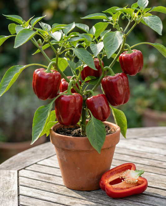 Paprika Redskin F1 (Capsicum annuum) – eenjarige groentezaden van SeedsChoice