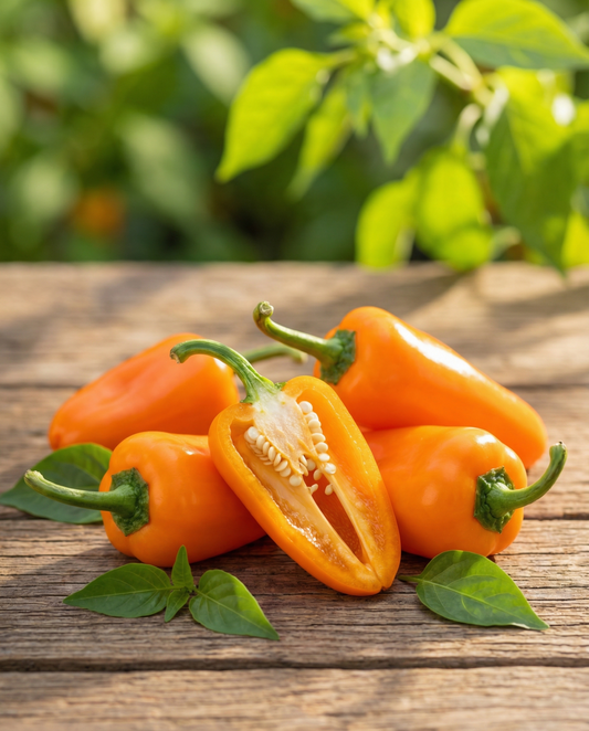 Paprika Snacking Mini Orange (Capsicum annuum) – eenjarige groentezaden van SeedsChoice