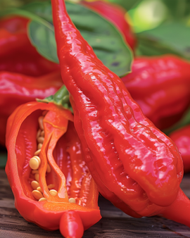 Bhut Jolokia-peperzaden Capsicum Chinense eenjarig rood ras