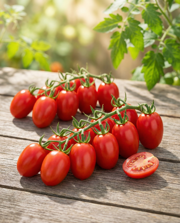 Cherrytomaatzaden Modus F1 Mini Plum (Solanum lycopersicum) – eenjarige groentezaden van SeedsChoice
