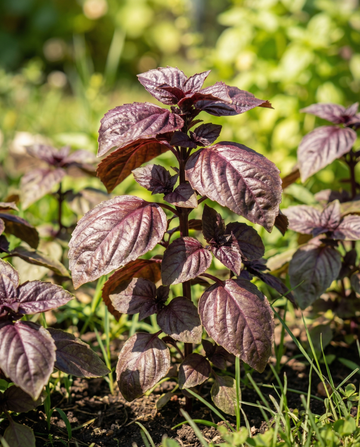 Sweet Basil Red Lizzy (Ocimum basilicum) – eenjarige zaden van SeedsChoice