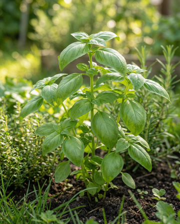 Sweet Basil Large Leaved (Ocimum basilicum) – eenjarige zaden van SeedsChoice