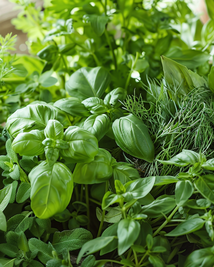 Mixture Of Herbs Basil Parsley Chive Dill Thyme zaden – eenjarig kruid