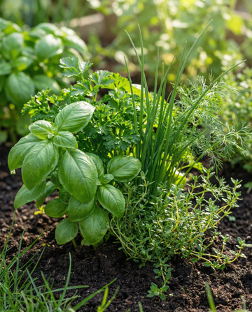 Mixture Of Herbs Basil Parsley Chive Dill Thyme – eenjarige kruidenzaden van SeedsChoice
