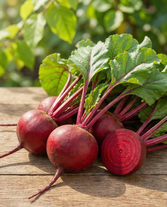 Rode biet Egyptian Flat Round (Beta vulgaris) – eenjarige groentezaden van SeedsChoice