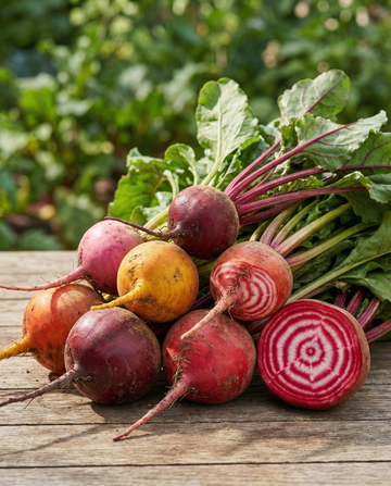 Rode biet Mixed Colours Mixture Round Roots (Beta vulgaris) – eenjarige groentezaden van SeedsChoice