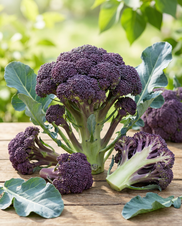 Broccoli Summer Purple (Brassica oleracea) – eenjarige groentezaden van SeedsChoice