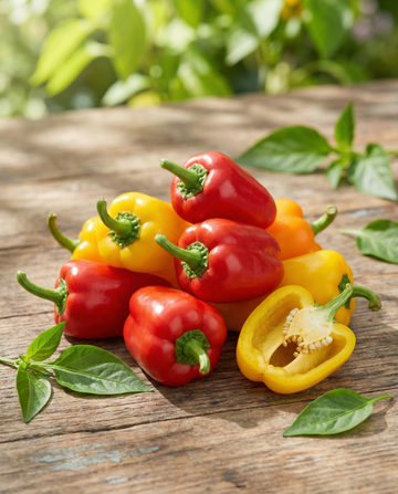 Baby Sweet Pepper Tinkerbell Mix (Capsicum annuum) – eenjarige groentezaden van SeedsChoice