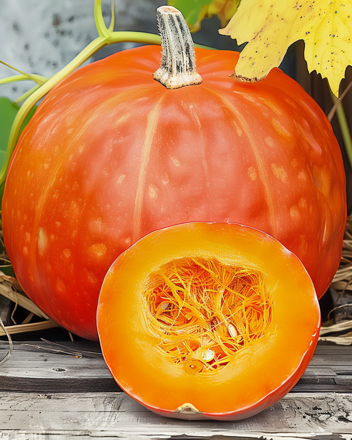 Pompoen Rouge Vif Detampes zaden (Cucurbita maxima) – eenjarige groente