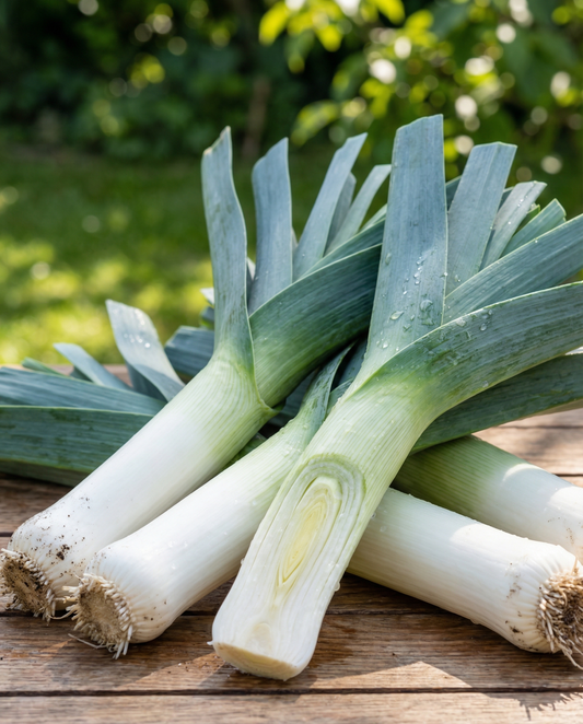 Prei Bluegreen Winter (Allium porrum) – eenjarig groentezaden van SeedsChoice