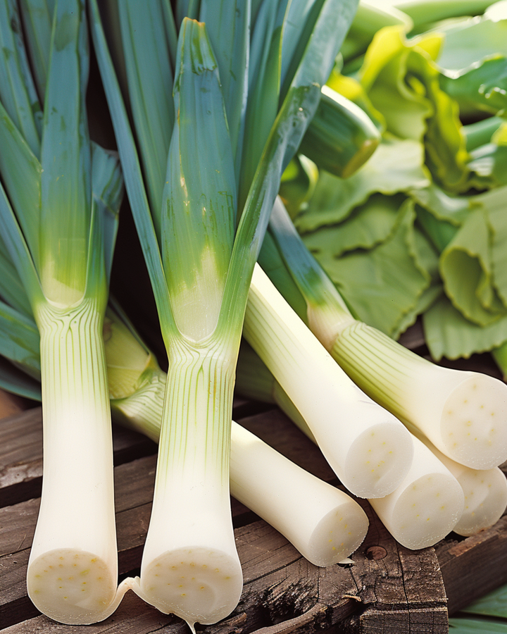 Prei Bluegreen Winter Hiverbleu Cold Hardy zaden (Allium porrum) – eenjarig groente