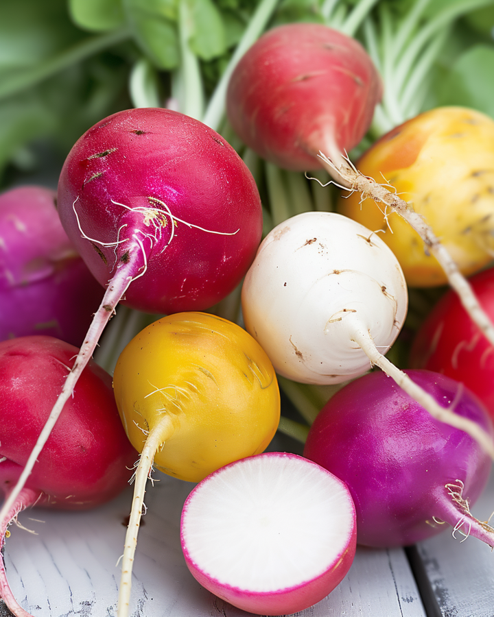 Radijs Round Mixture zaden (Raphanus sativus) – eenjarige groente