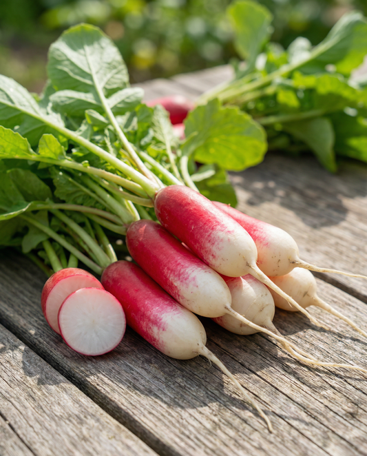 Radijs French Breakfast (Raphanus sativus) – eenjarige groentezaden van SeedsChoice
