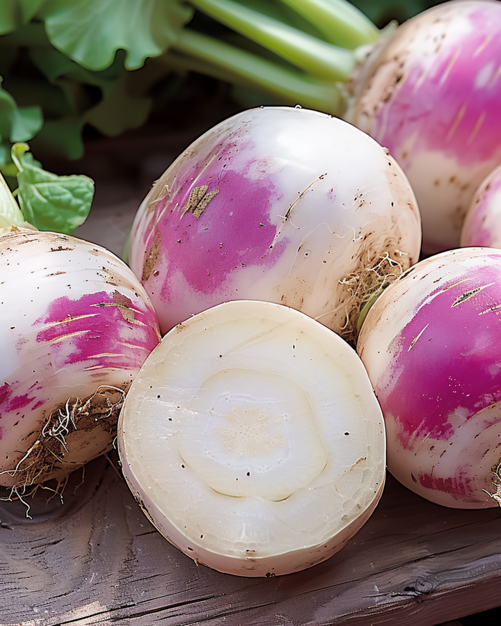 Raap Ronde Witte Roodkop Nancy zaden (Brassica rapa) – eenjarige groente