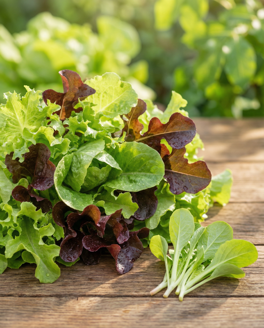 Babyleaf Lettuce Mixture (Lactuca sativa) – eenjarige groentezaden van SeedsChoice