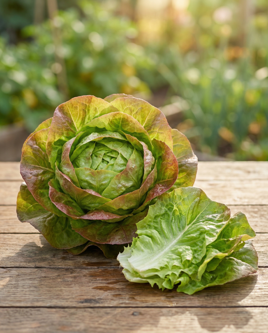 Sla Merveille Des Quatre Saisons (Lactuca sativa) – eenjarige groentezaden van SeedsChoice