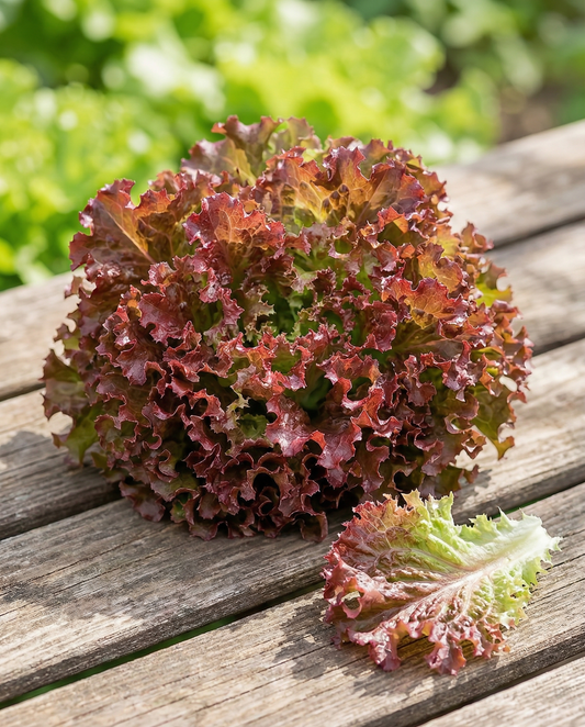 Lollo Rossa sla (Lactuca sativa) – eenjarige groentezaden van SeedsChoice