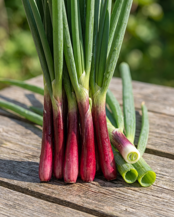 Red Ninja Spring Onion (Allium fistulosum) – meerjarige groentezaden van SeedsChoice
